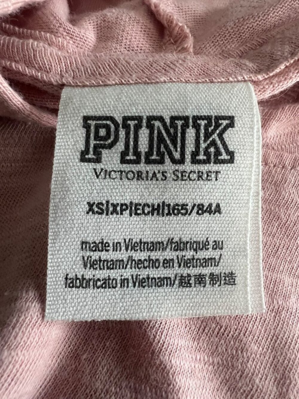 Victoria’s Secret PINK Hooded Blush Logo Top | Athleisure Y2K10s Tumblr Athletic - Picture 9 of 12